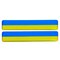 Set of 2 Reflective Ukrainian Flag Sticker Support Ukraine Car Decal